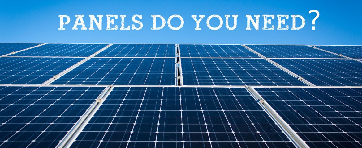 How many solar panels do you need to go 100 renewable